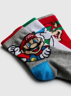 „Super Mario“ Söckchen mit hohem Baumwollanteil, 3er-Pack