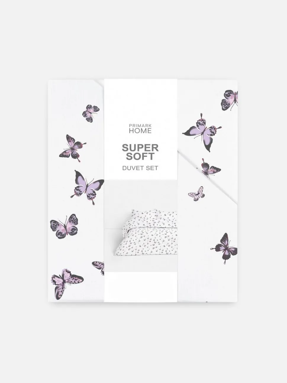 Superweiches Bettwäscheset mit Schmetterlingsmotiv