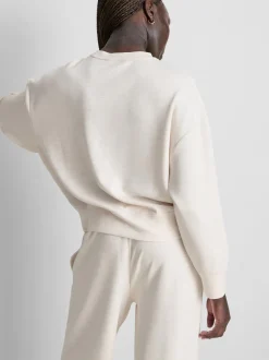 Sweatshirt aus Modalmischung mit Rundhalsausschnitt