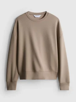 Sweatshirt aus Modalmischung mit Rundhalsausschnitt