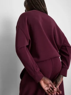 Sweatshirt aus Modalmischung mit Rundhalsausschnitt