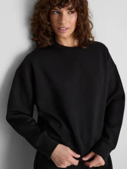 Sweatshirt aus Modalmischung mit Rundhalsausschnitt