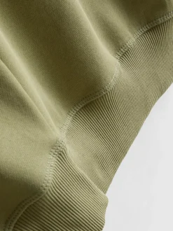 Sweatshirt mit hohem Baumwollanteil und Rundhalsausschnitt