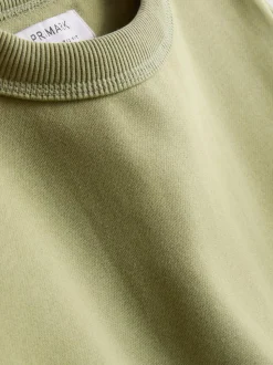 Sweatshirt mit hohem Baumwollanteil und Rundhalsausschnitt
