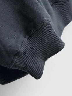 Sweatshirt mit hohem Baumwollanteil und Rundhalsausschnitt