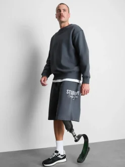 Sweatshirt mit hohem Baumwollanteil und Rundhalsausschnitt