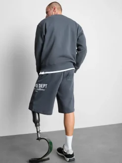 Sweatshirt mit hohem Baumwollanteil und Rundhalsausschnitt