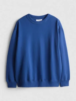 Sweatshirt mit hohem Baumwollanteil und Rundhalsausschnitt