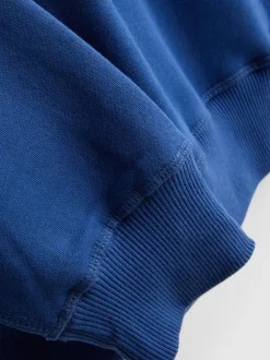 Sweatshirt mit hohem Baumwollanteil und Rundhalsausschnitt