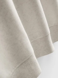 Sweatshirt mit hohem Baumwollanteil und Applikation