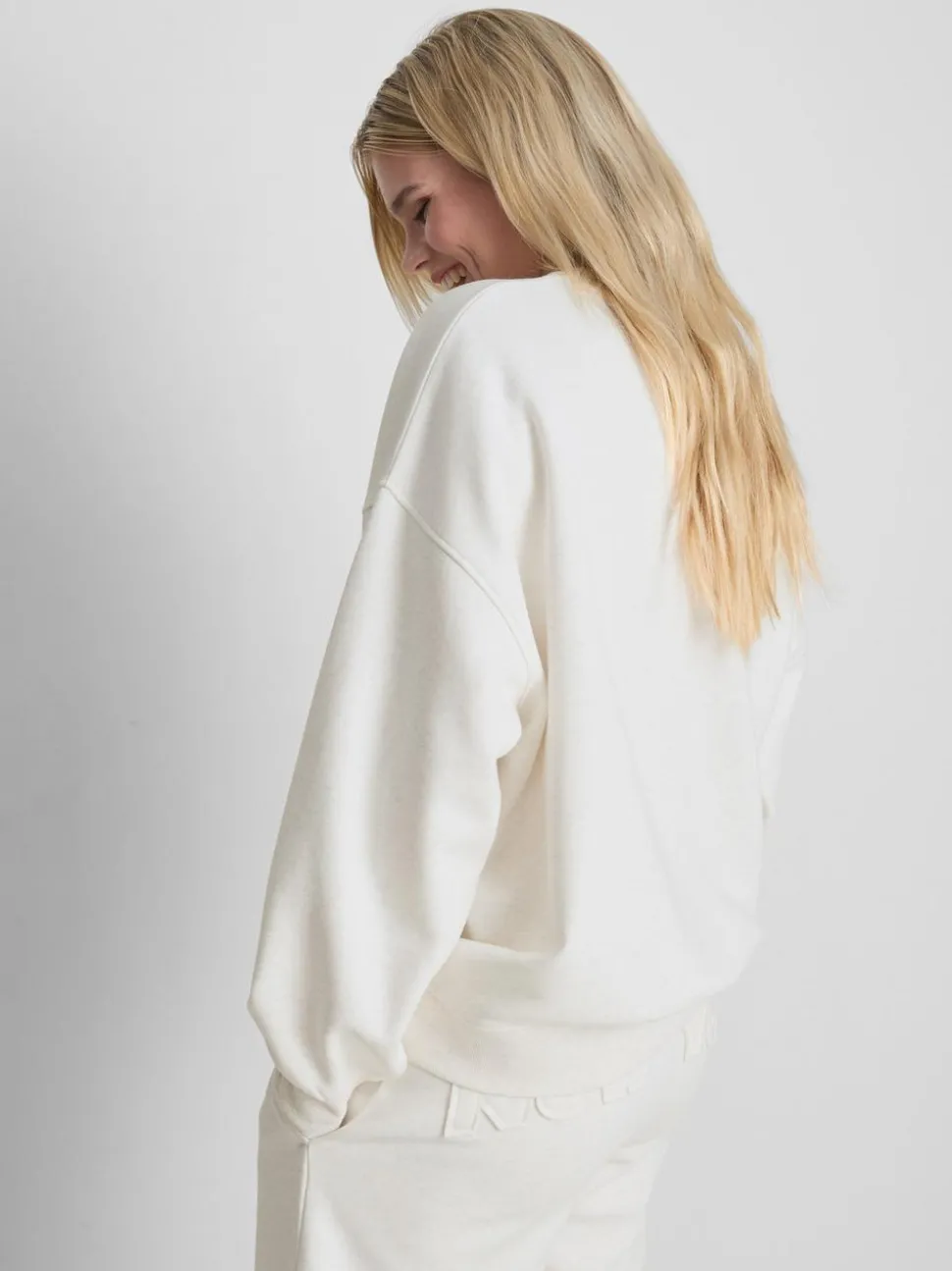Sweatshirt mit hohem Baumwollanteil und Applikation