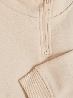 Sweatshirt mit Trichterkragen und Reißverschluss