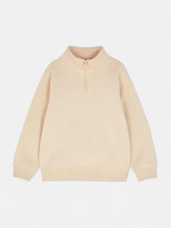 Sweatshirt mit Trichterkragen und Reißverschluss