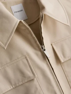 Taillierte, kurzärmelige Hemdjacke