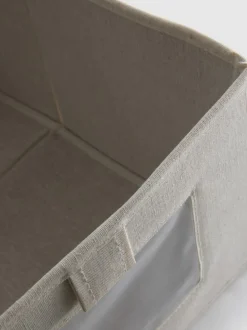 Textil-Aufbewahrungsbox mit Sichtfenster