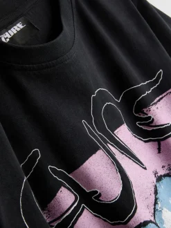 „The Cure“ T-Shirt aus reiner Baumwolle mit Bandgrafik
