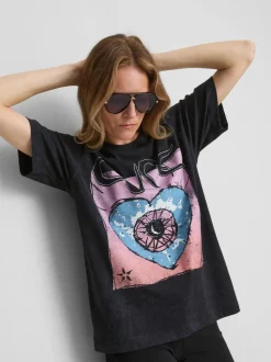„The Cure“ T-Shirt aus reiner Baumwolle mit Bandgrafik