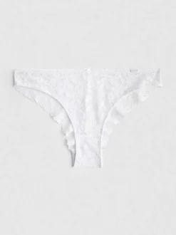 „The Edit“ Brazil-Slips aus floraler Spitze