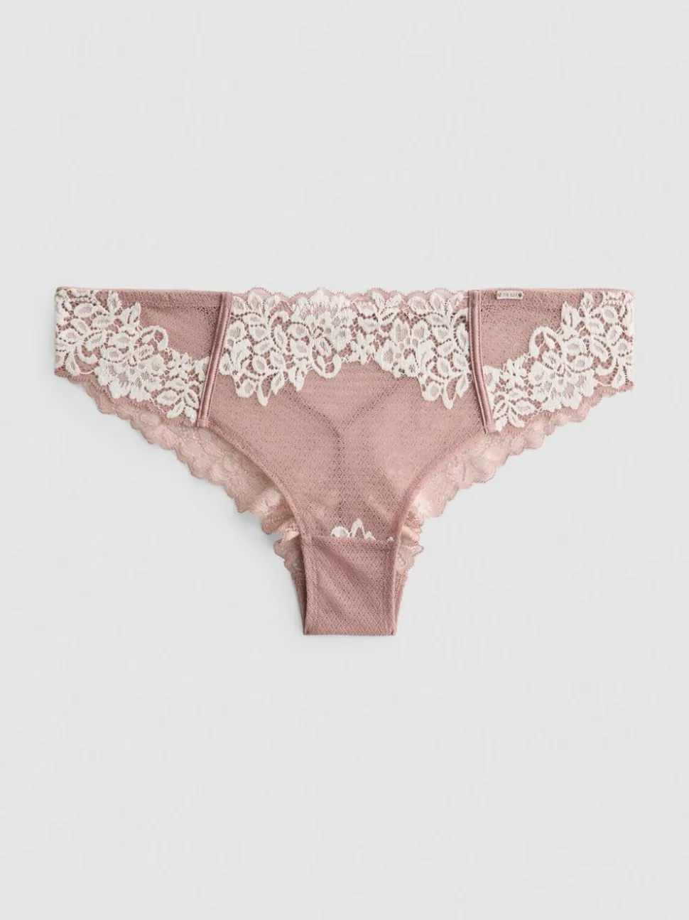 „The Edit“ Hipster-Slips mit floraler Spitze