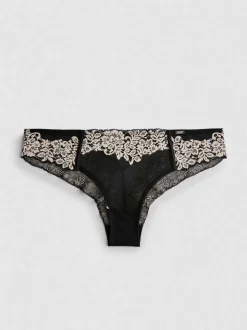 „The Edit“ Hipster-Slips mit floraler Spitze