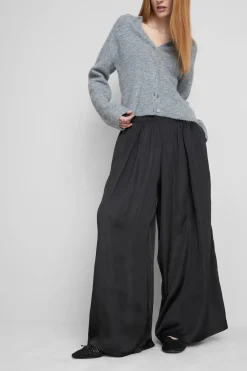 „The Edit“ Hose aus Satin mit weitem Bein