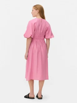 „The Edit“ Kleid mit Puffärmeln