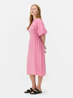 „The Edit“ Kleid mit Puffärmeln