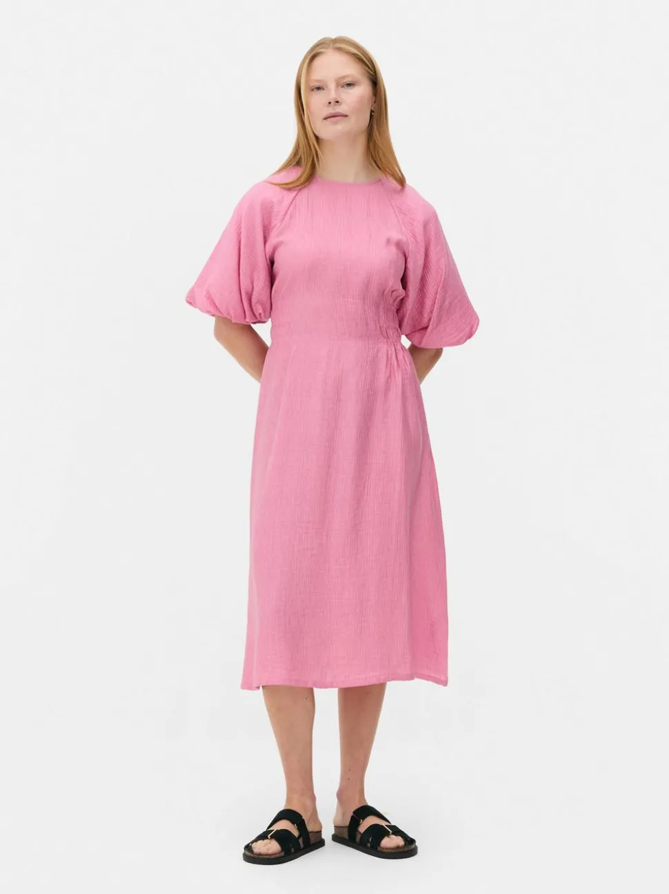 „The Edit“ Kleid mit Puffärmeln