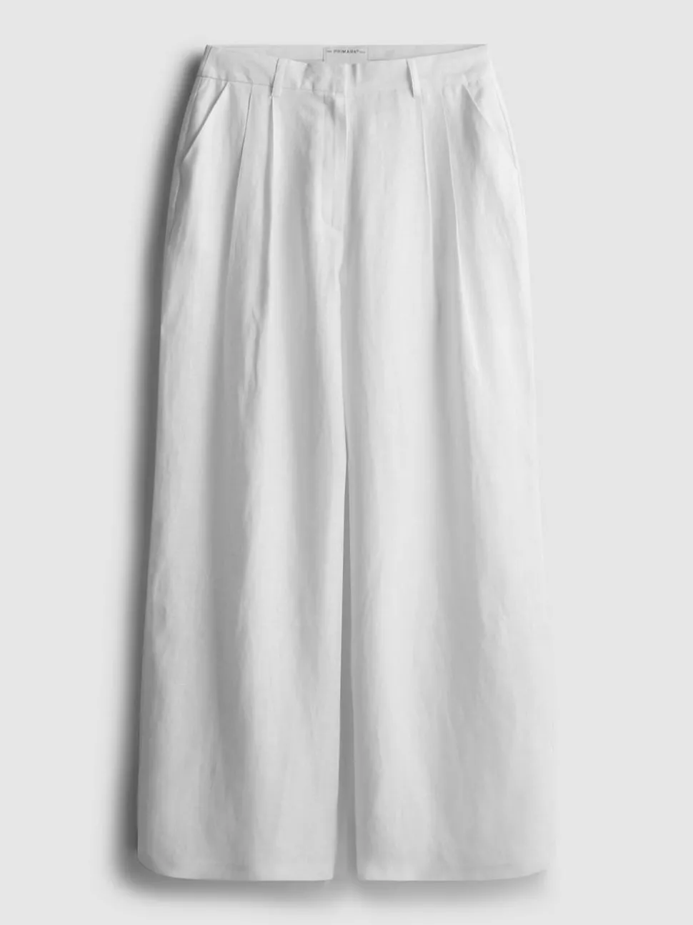 „The Edit“ Leinenhose mit weitem Bein und Bundfalten