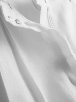 „The Edit“ Leinenhose mit weitem Bein und Bundfalten