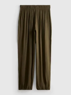 „The Edit“ Satinhose mit Bündchen