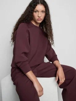 „The Edit“ Scuba-Pullover mit Rundhalsausschnitt