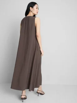 „The Edit“ Trapez-Maxikleid