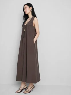 „The Edit“ Trapez-Maxikleid