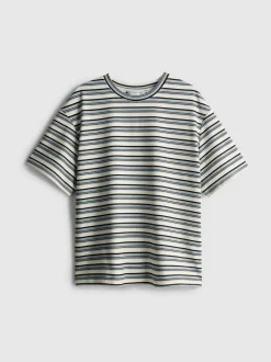„The Edit“ T-Shirt mit bunten Streifen