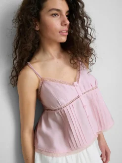 The Primark Scene | Babydoll-Trägertop mit Spitzenmuster