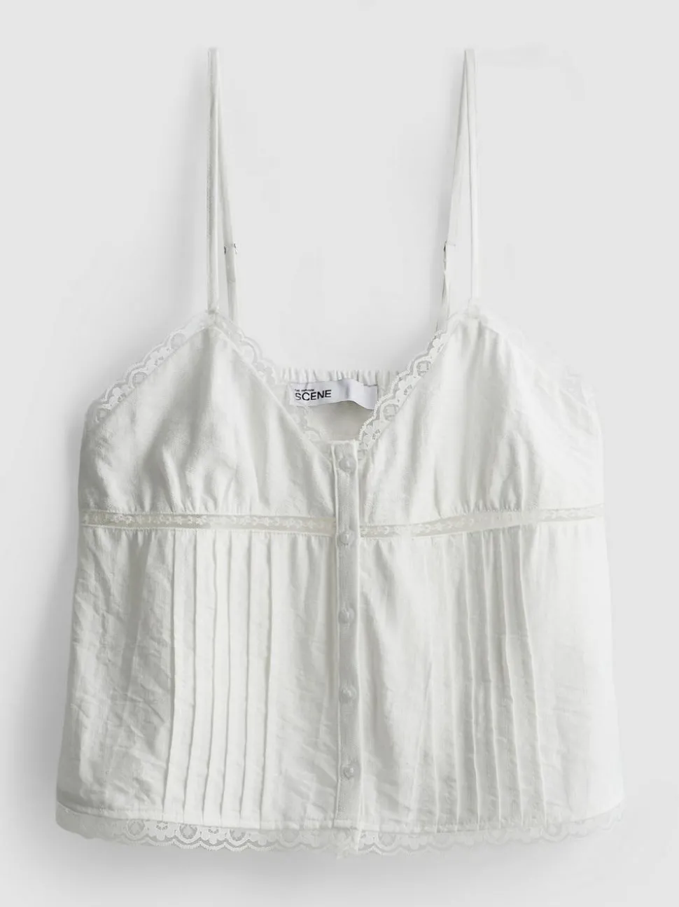 The Primark Scene | Babydoll-Trägertop mit Spitzenmuster
