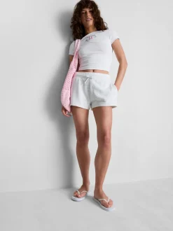 The Primark Scene | Baumwoll-Shorts mit doppeltem Bund