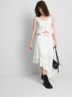 The Primark Scene | Baumwoll-Top mit Lochstickerei und V-Ausschnitt