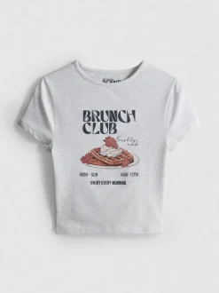 The Primark Scene | „Brunch“ Baby Tee mit hohem Baumwollanteil