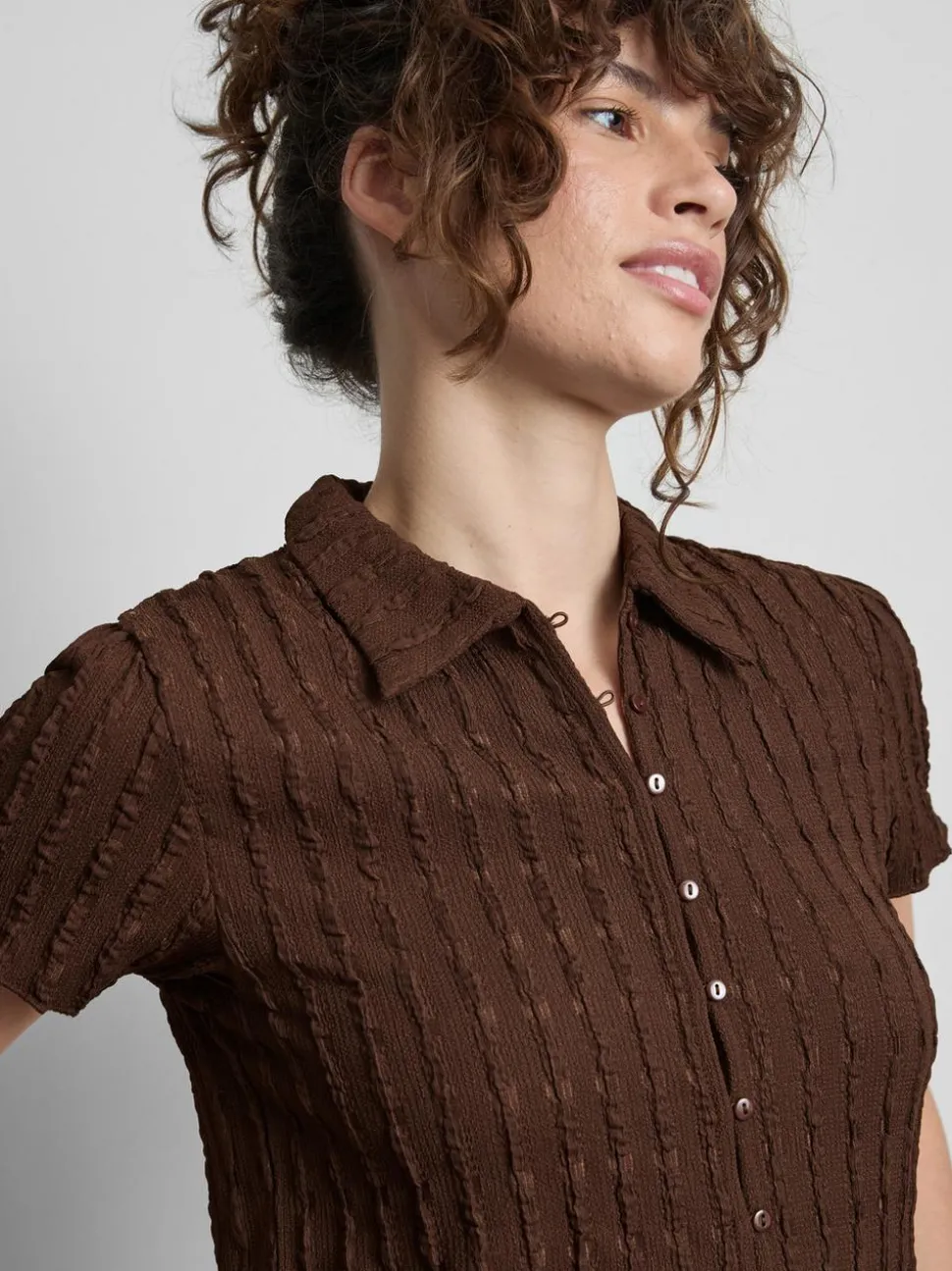 The Primark Scene | Figurbetontes, strukturiertes Hemd