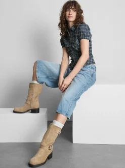 The Primark Scene | Figurbetontes, kariertes Hemd mit Raffung