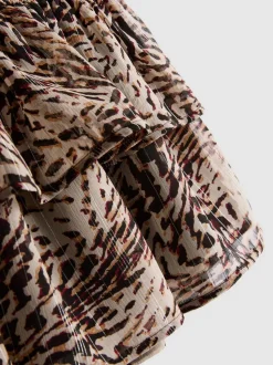 The Primark Scene | Gerüschter Minirock mit Leopardenmuster