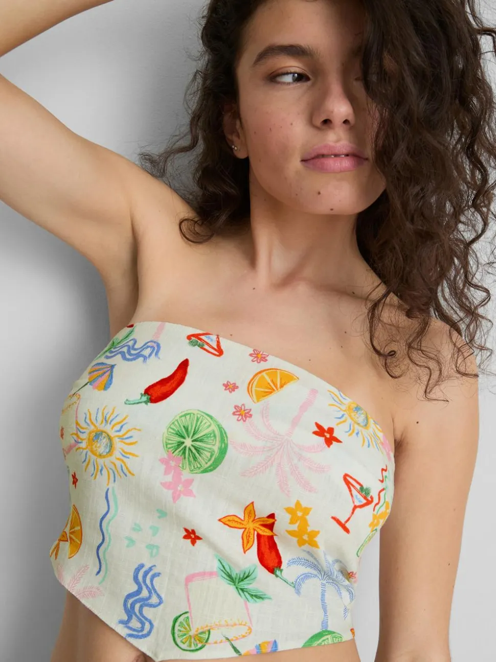 The Primark Scene | Geschwungenes Bandeau-Top mit Muster