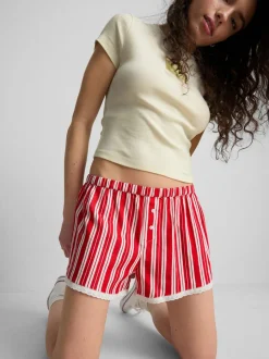The Primark Scene | Gestreifte Boxershorts mit Spitzenbesatz