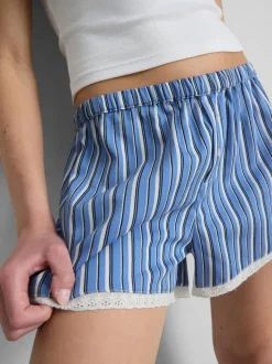 The Primark Scene | Gestreifte Boxershorts mit Spitzenbesatz