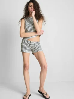 The Primark Scene | Gestreifte Shorts mit hohem Baumwollanteil