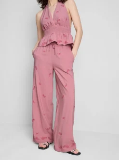 The Primark Scene | Hose mit weitem Bein und Paisley-Stickerei
