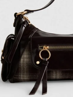 The Primark Scene | Karierte Schultertasche mit mehreren Fächern