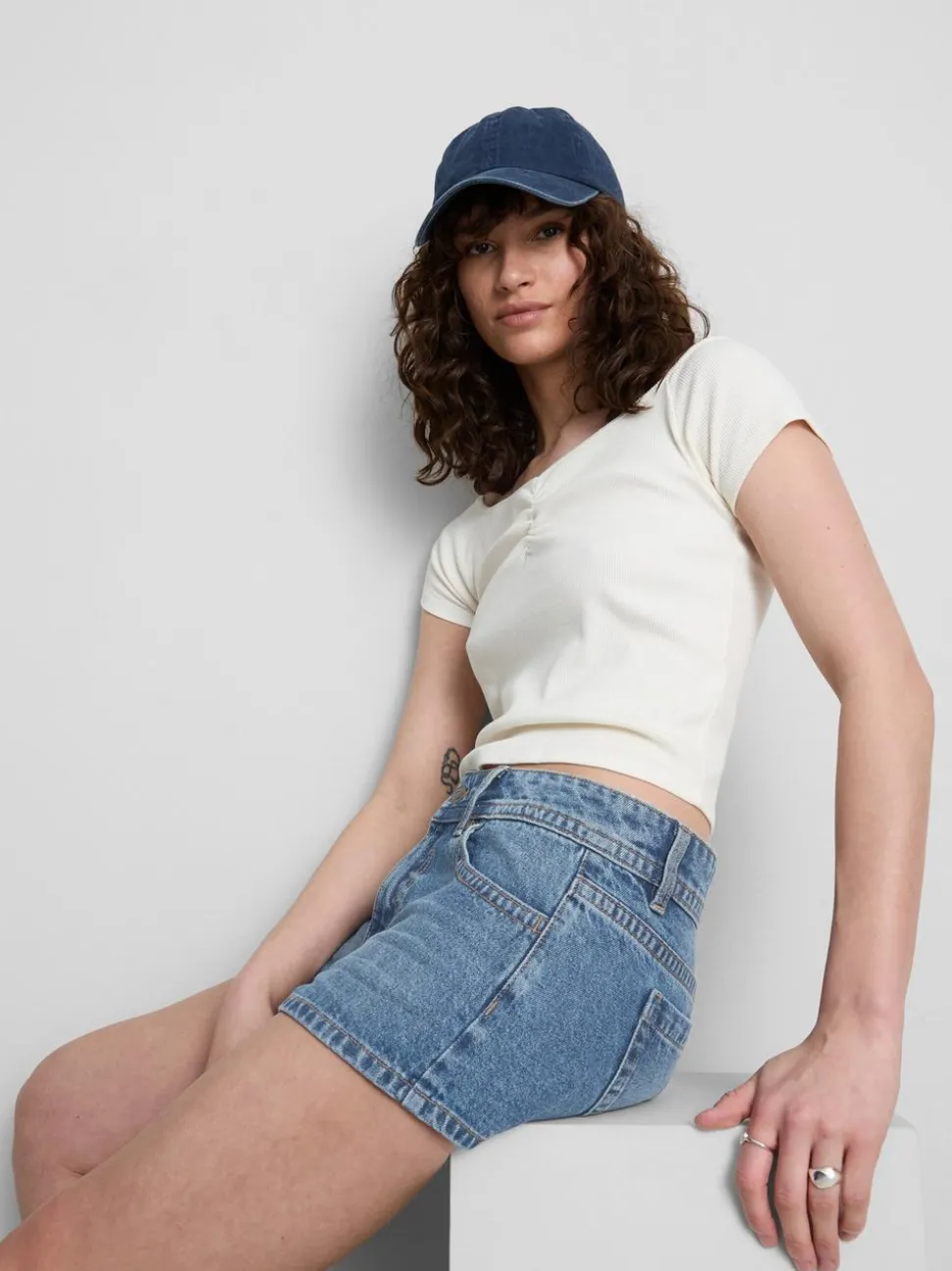 The Primark Scene | Micro-Shorts aus Baumwoll-Denim